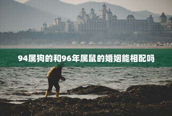 94属狗的和96年属鼠的婚姻能相配吗