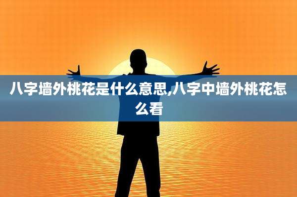 八字墙外桃花是什么意思,八字中墙外桃花怎么看