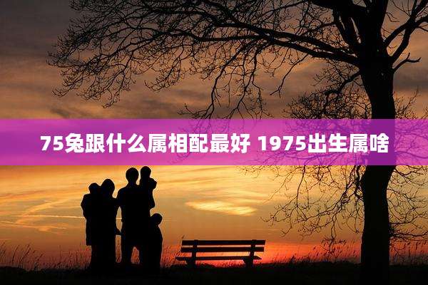75兔跟什么属相配最好 1975出生属啥