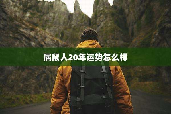 属鼠人20年运势怎么样