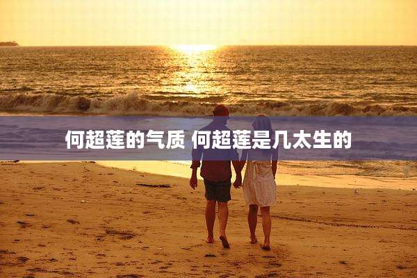 何超莲的气质 何超莲是几太生的