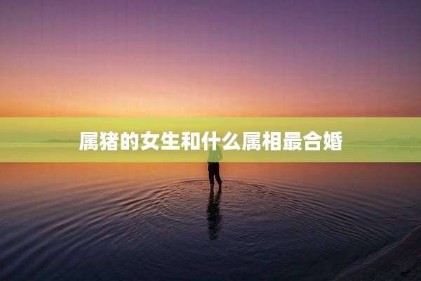 属猪的女生和什么属相最合婚